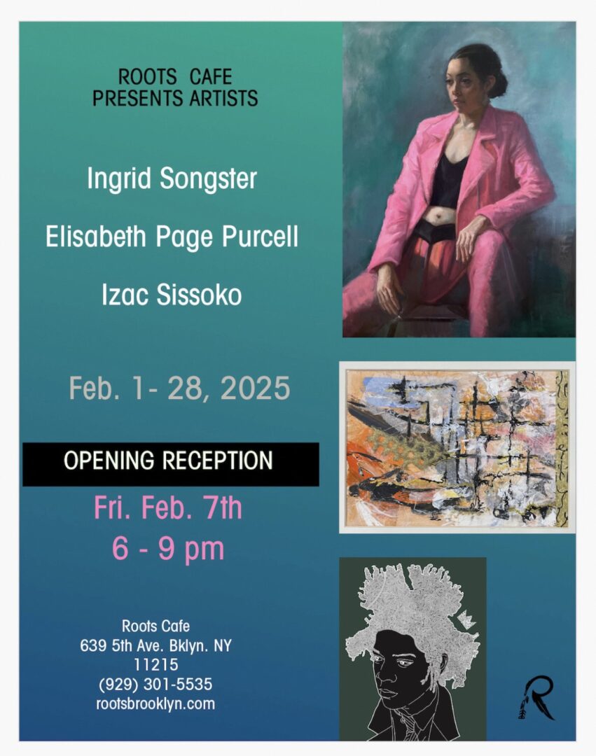 Opening Reception
February 7th  6-9 PM
639 5th Avenue
Brooklyn  NY 11215